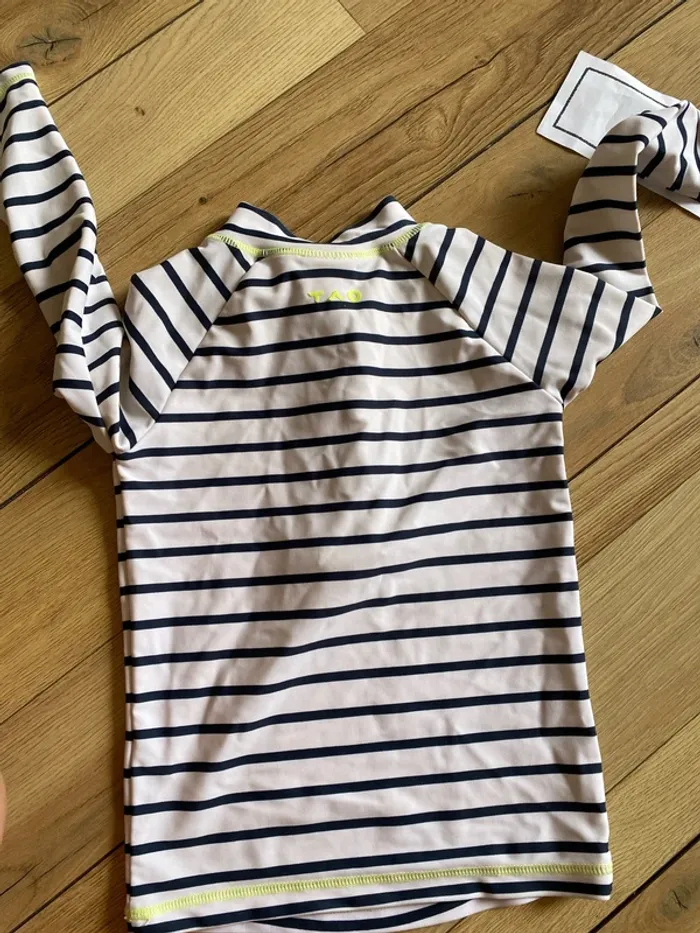 Maillot de bain anti uv marinière rayures TAO 36 mois - photo numéro 3
