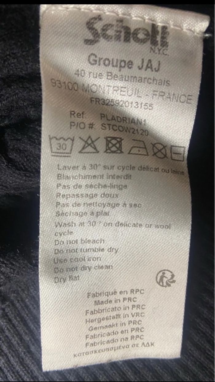 Pull »Schott »noir - photo numéro 6