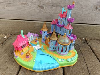Polly pocket 1997 vintage château la belle et la bête