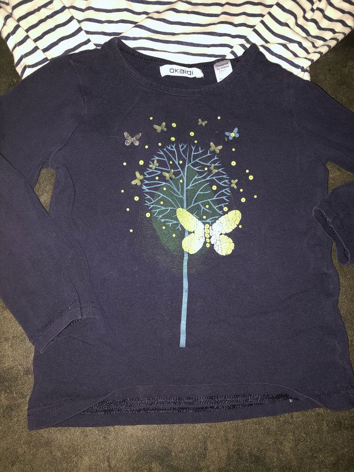 Lot 3 t-shirt manche longue 24 mois - photo numéro 3