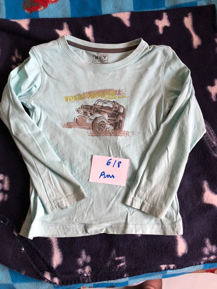 T-shirt manches longues garçon dessin 4x4