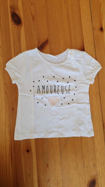 Tee-shirt mc - 9 mois