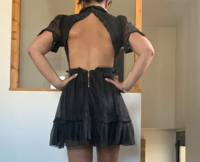 Robe à pois mangano dos nu - photo numéro 4