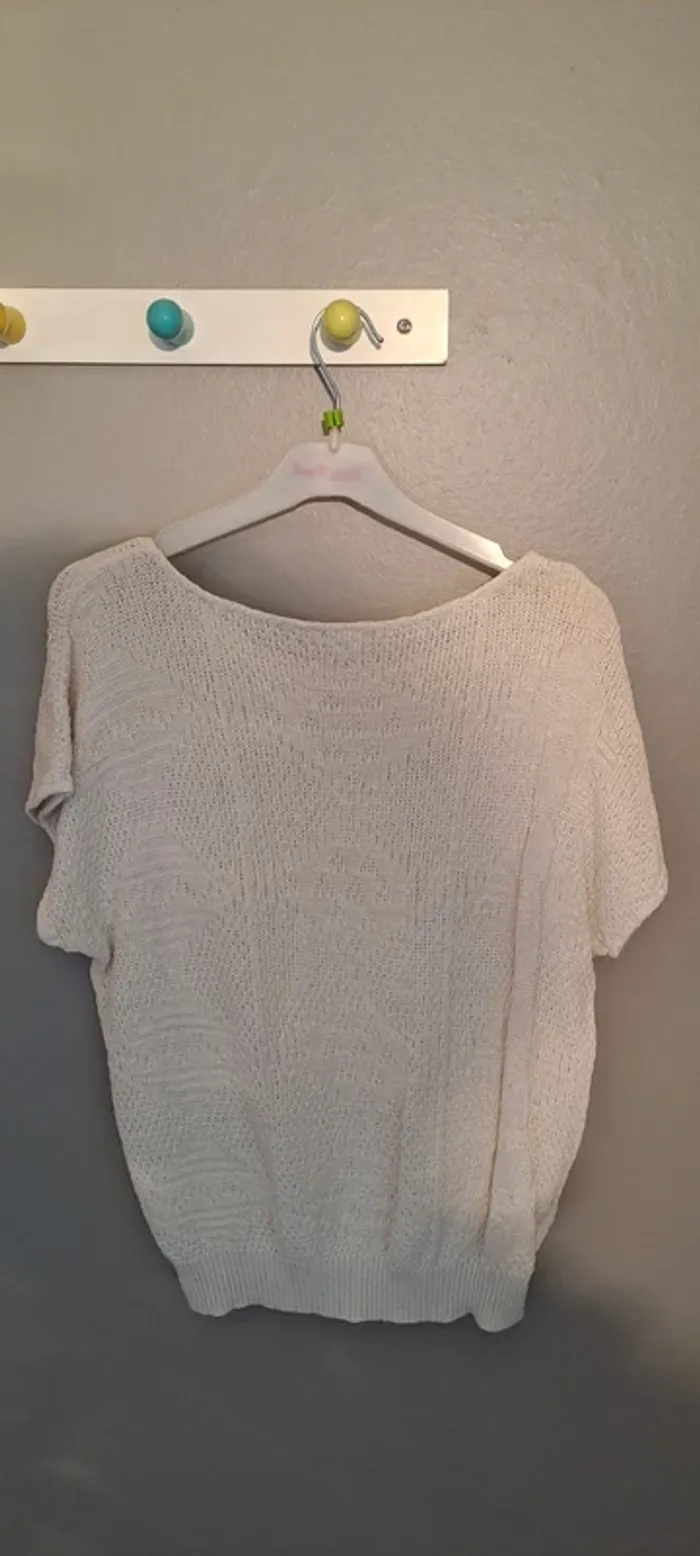 Débardeur blanc - Marque inconnue - Taille 40 - Bon état. - photo numéro 9