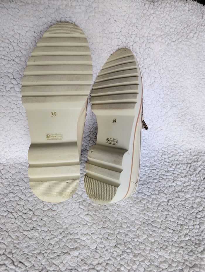 Chaussures femme neuves - Loafers/ derbies à franges vernis - Fugitive - photo numéro 3