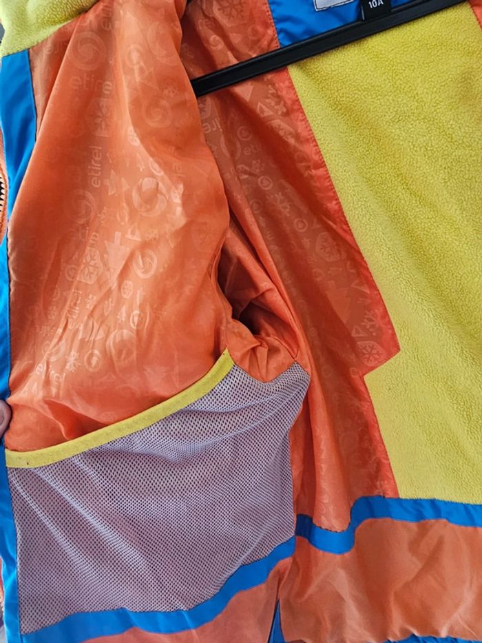 Veste /manteau ski bleu /jaune garçon 10ans/elite aquabade - photo numéro 9