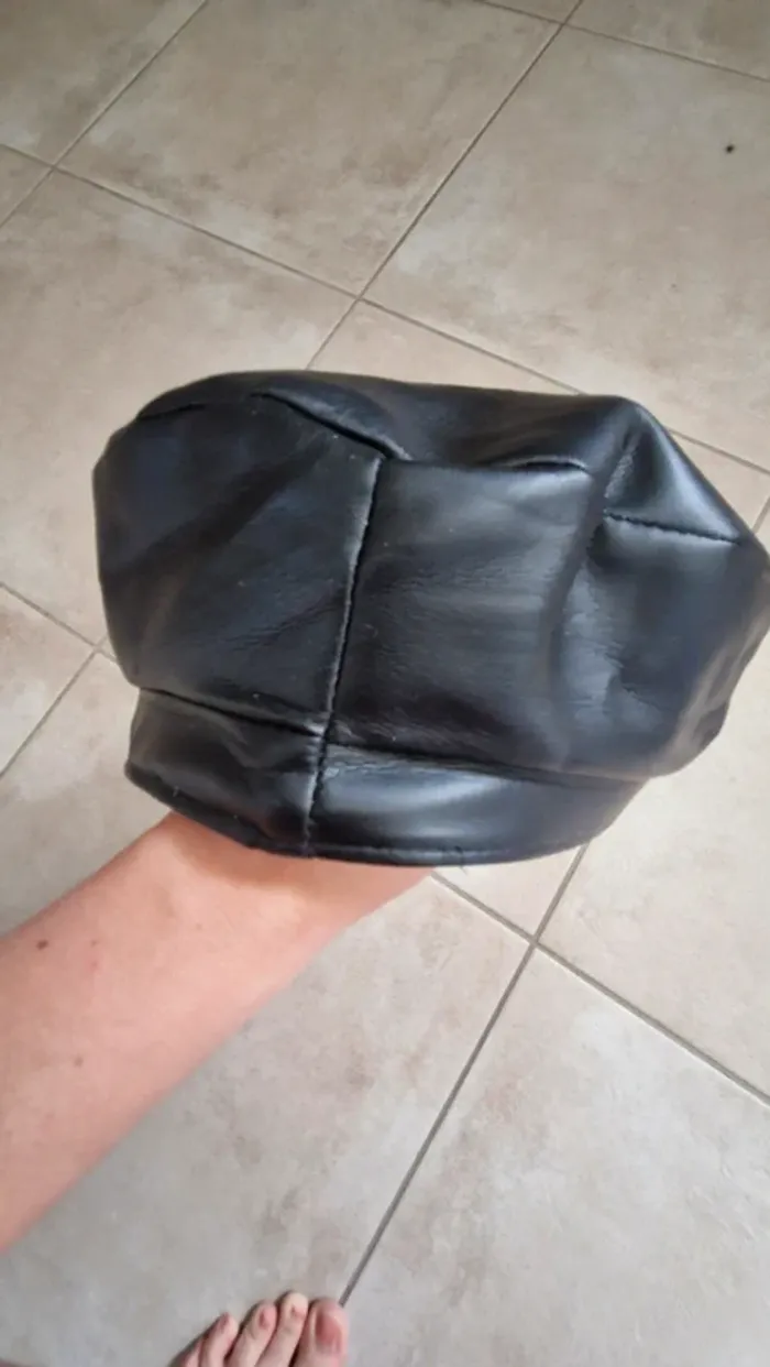 Casquette en cuir taille unique homme/femme - photo numéro 2