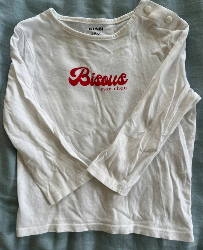 Tee-shirt manches longues Kiabi 18 mois