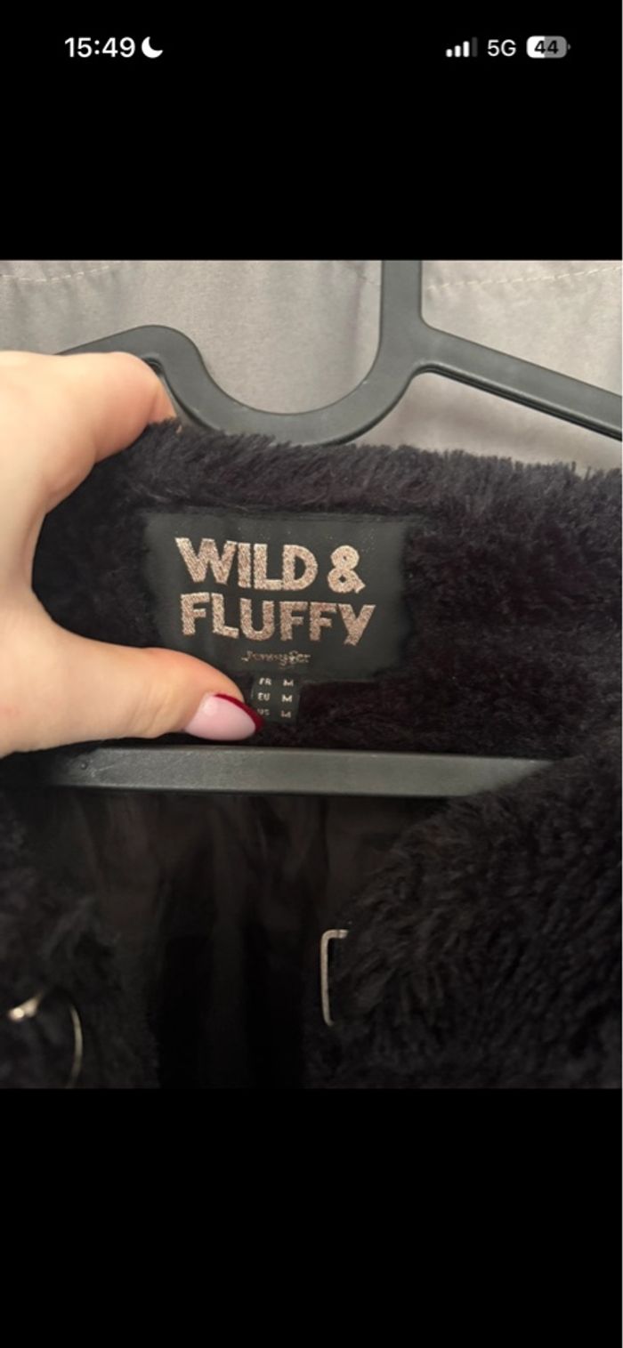 Manteau en fourrure noir - photo numéro 2