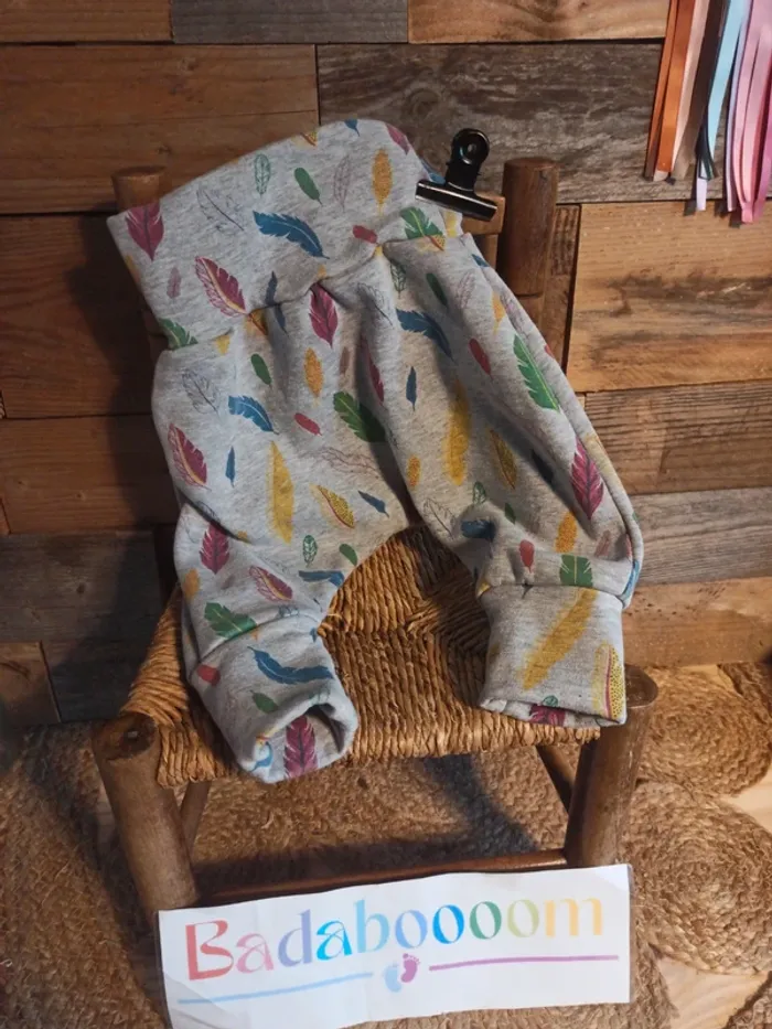 Pantalon sarouel fait main 9 mois tbe - photo numéro 2