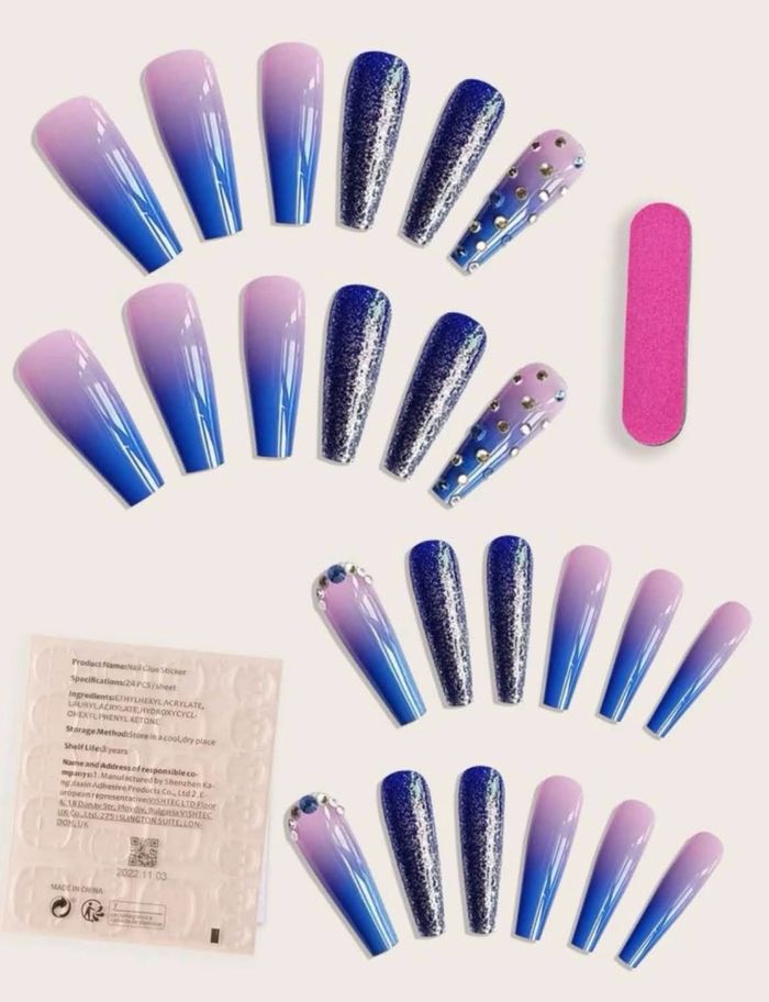 Gloss + faux ongles + lime à ongles + chouchou cheveux - photo numéro 4