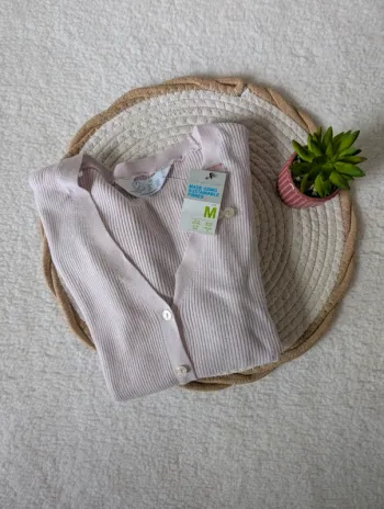🌸 Gilet rose à manches courtes Primark – M