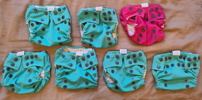 Lot langes / couches lavables écologiques TE2 bébé - La Renarde - produit belge