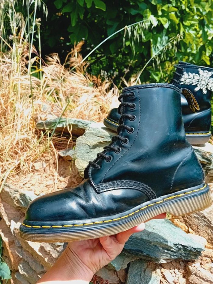 Dr. Martens noir custom bling-bling 40 - photo numéro 4