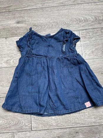 Robe jean souple in extenso 6 mois neuve