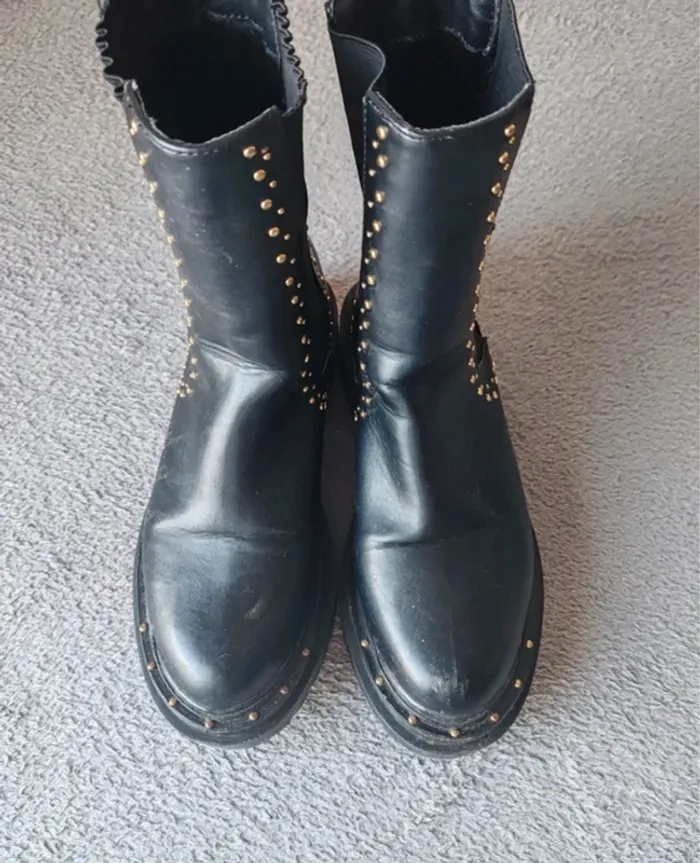 Bottines Chelsea Cloutées Pimkie – Noir – Taille 37 - photo numéro 4