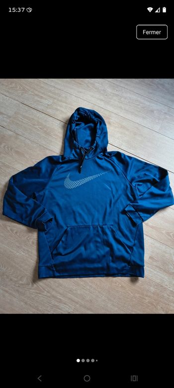 Sweat à capuche Nike – Bleu Pétrole - excellent état-taille L