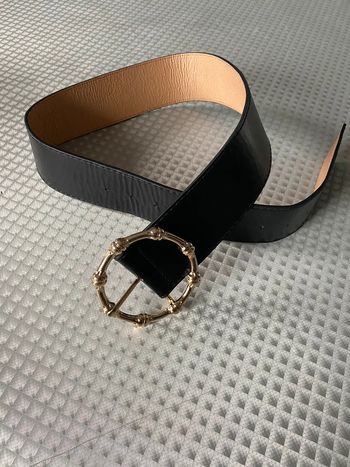 Ceinture large boucle métal