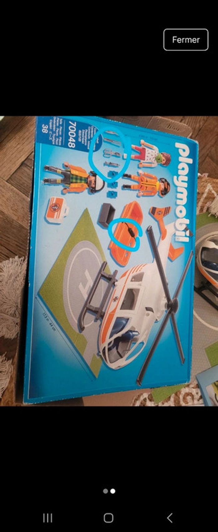 Hélicoptère secours playmobil - photo numéro 2