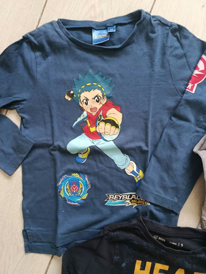 Lot 3 haut de pyjama 5 ans - photo numéro 2