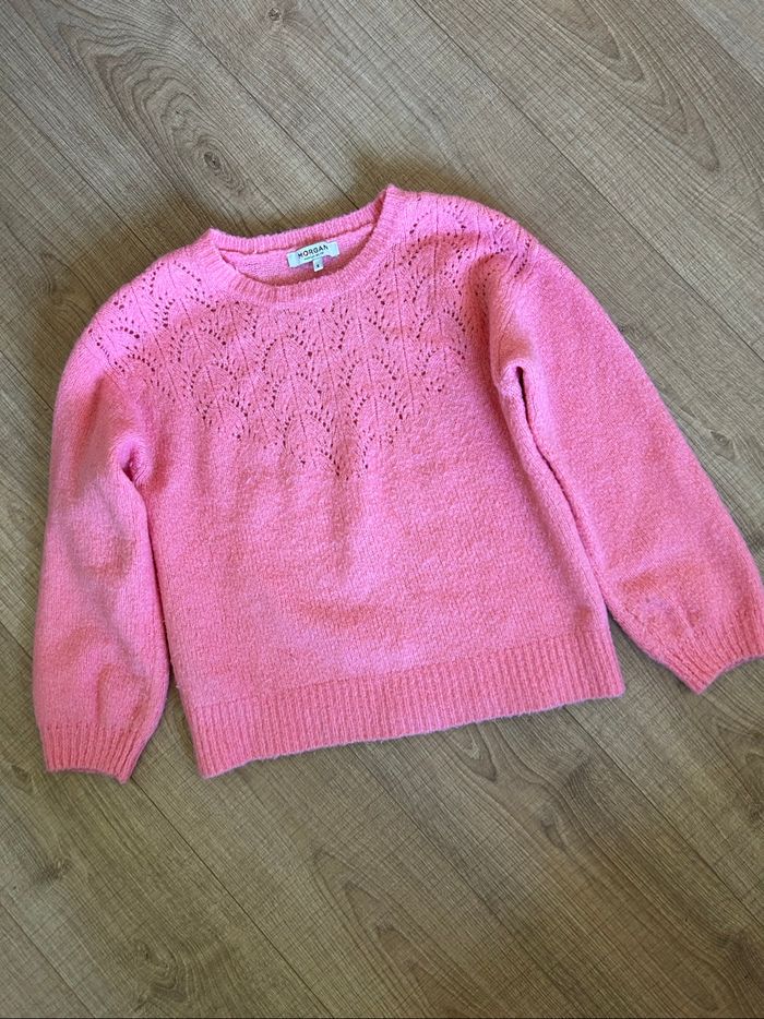 Pull rose à manches longues Morgan taille S bon état (présence de bouloches) - photo numéro 7