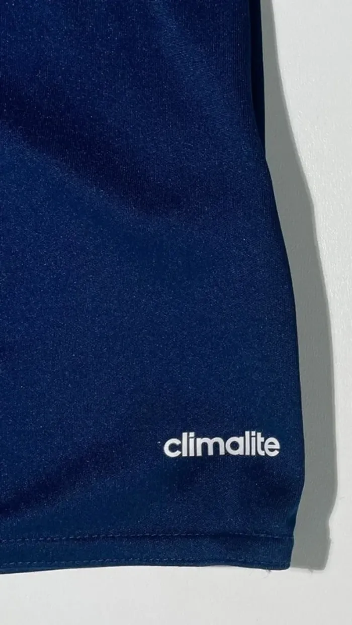 Adidas t-shirt blue white sports Climalite Mens M - photo numéro 3