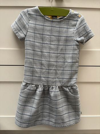 Robe à carreaux grise Okaidi taille 5 ans