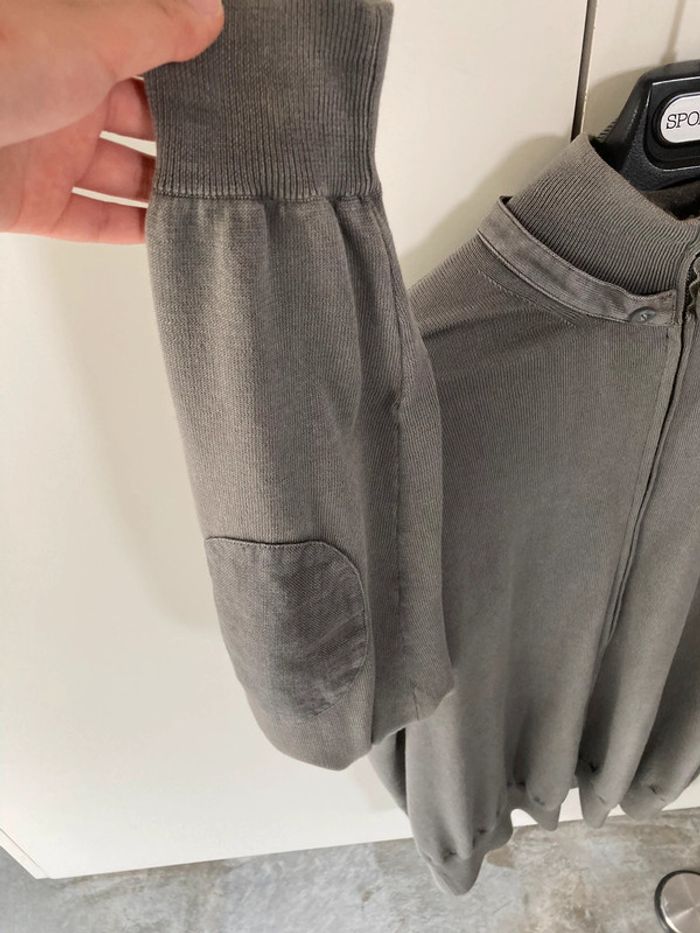 Magnifique gilet gris made in Italy || 100% coton || Della ciana - photo numéro 4