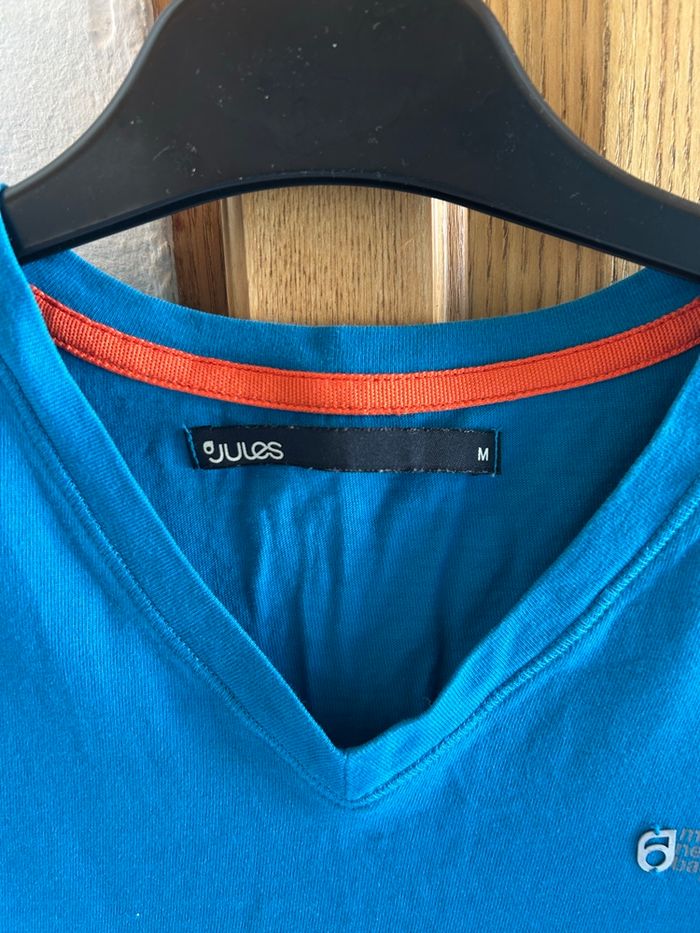 T-shirt bleu turquoise Jules - taille M - photo numéro 3