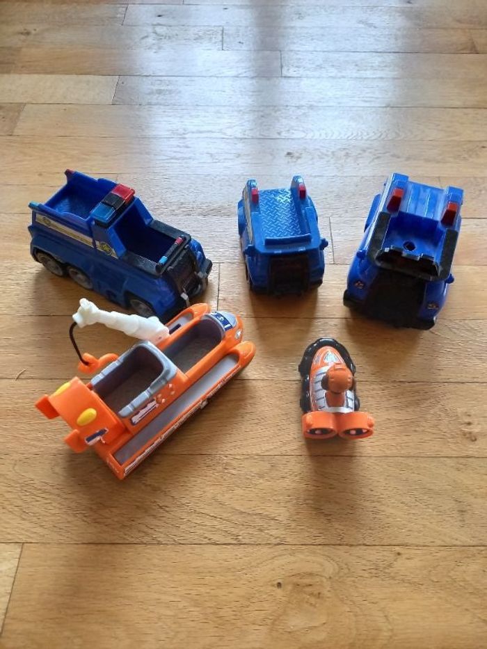Lot de 5 Voitures pat patrouille
