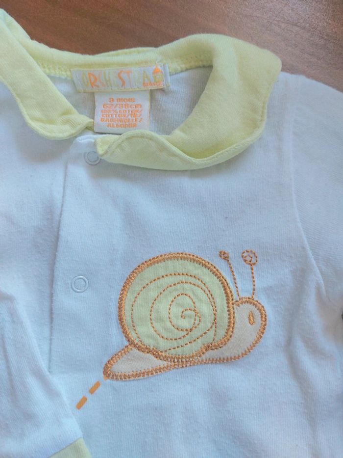 Lot de 2 pyjamas Orchestra et Tape à l'œil taille 3 mois - photo numéro 3