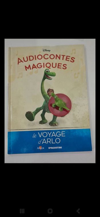 Num55 Livre et figurine collection audiocontes Magiques Altaya édition disney