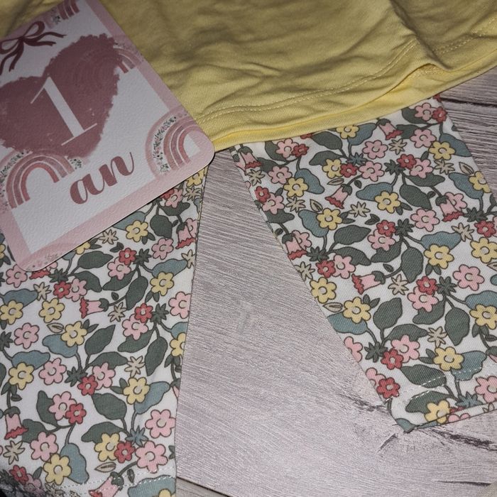 Ensemble bébé fille 12 mois Legging et t-shirt - photo numéro 3
