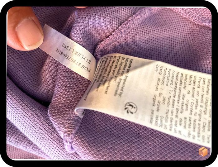 Polo Lacoste Homme manches longues – Coloris lila – Taille 3 M – Modèle L1312 - photo numéro 7