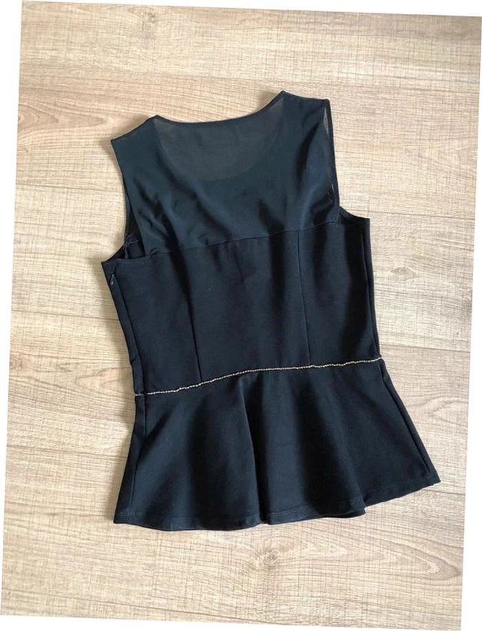 Haut noir et doré neuf sans manches Morgan taille S (valeur 35€) - photo numéro 12