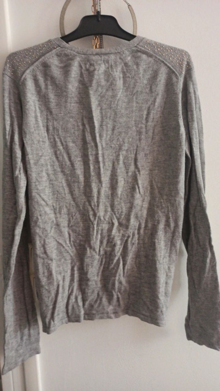 Gilet gris fille taille 13 14 ans marque Zara - photo numéro 4