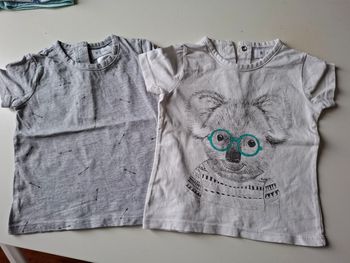 Lot de 2 T-shirt La redoute Baby taille 9 mois