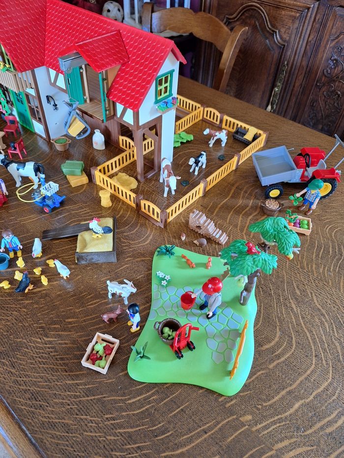 Playmobil ferme 6120 + tracteur 6131 + verger OFFERT - photo numéro 10