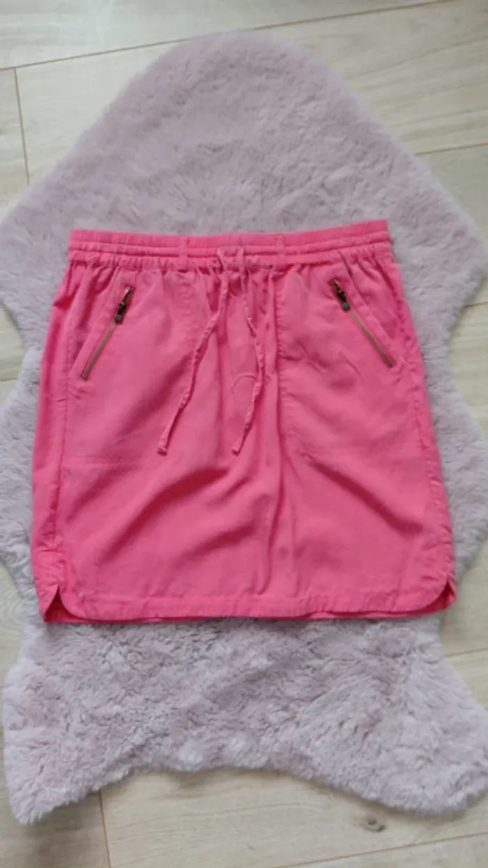 Jupe rose élastique Camaïeu taille 36