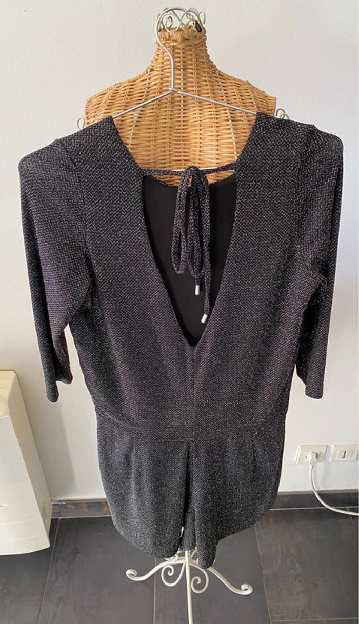 Combishort One by Gémo noire argentée taille L - photo numéro 5
