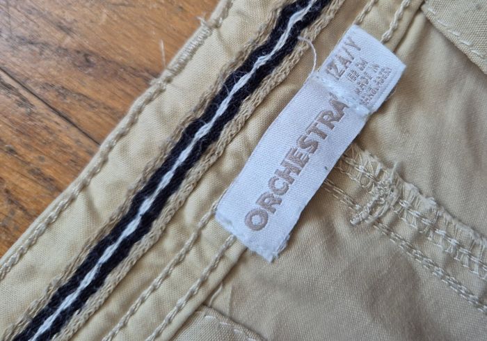 Pantalon garçon chino beige Orchestra taille 12 ans - photo numéro 3