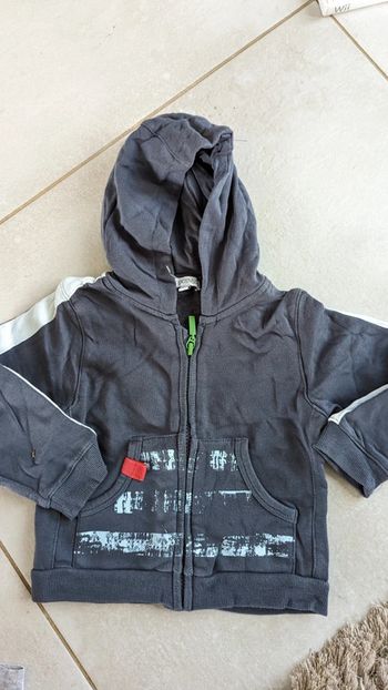 Gilet zippé 2 ans garçon