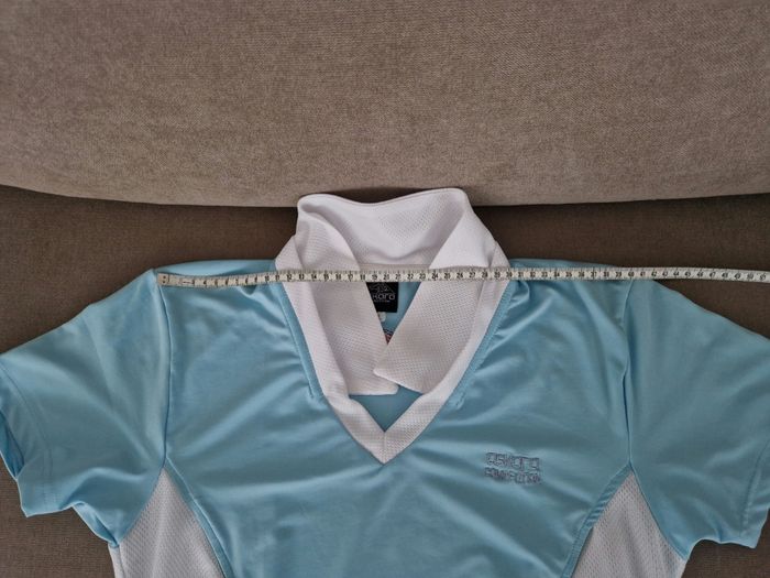 Polo d'équitation bleu, blanc Askara Compétition - photo numéro 8