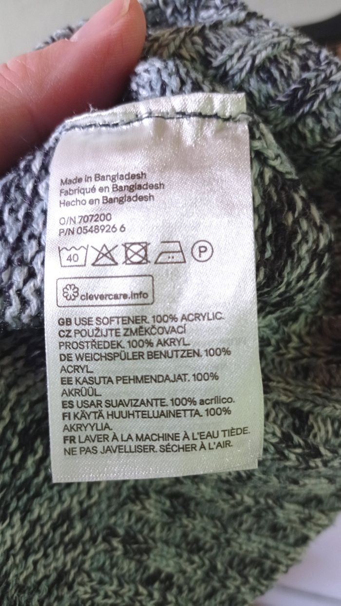 🌸pull col rond, H&M divided, taille XS 34 - photo numéro 4