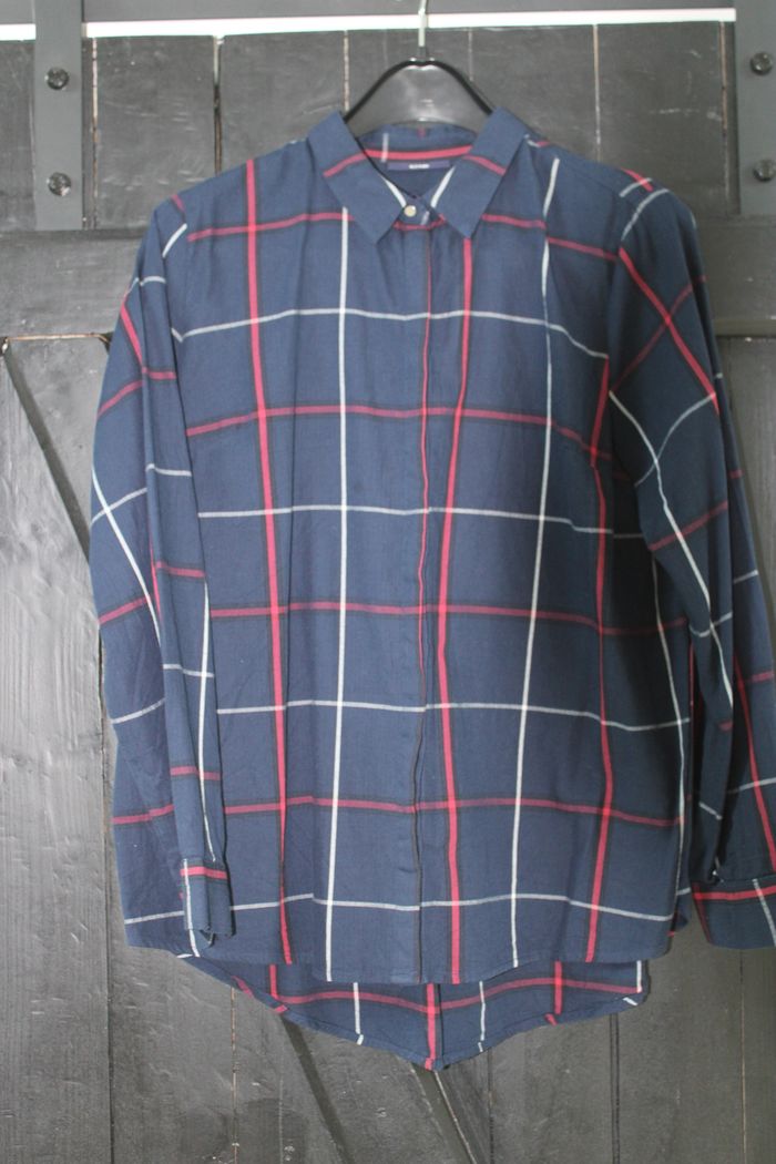 Chemise bleu marine à carreaux - photo numéro 7