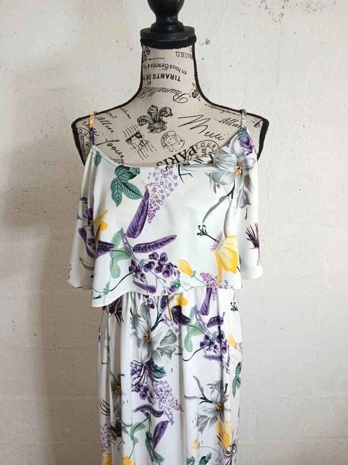 🌿 Robe longue fluide fleurie – Taille L/XL – Marque J.Stars – Très bon état - photo numéro 3