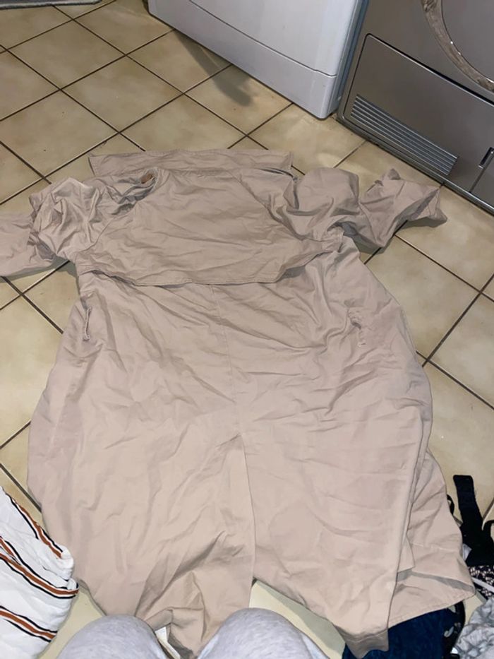 Trench beige, taille L. Très bon état. - photo numéro 3