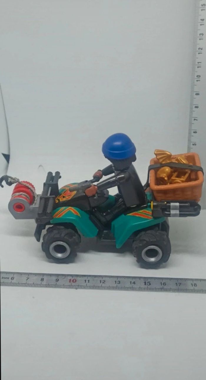 Homme voleur sur quad à friction playmobil - photo numéro 4