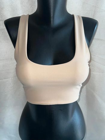 Crop top Zara beige femme M