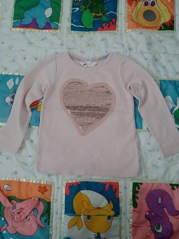T shirt coeur h&m